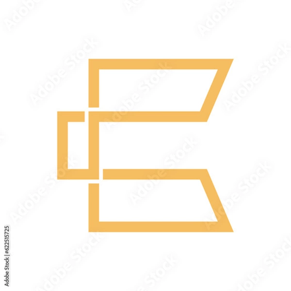 Fototapeta Monogram design vector logo. Monogram initial letter mark C logo design. Monogram design vector logo. Monogram initial letter mark C logo design simple C monogram