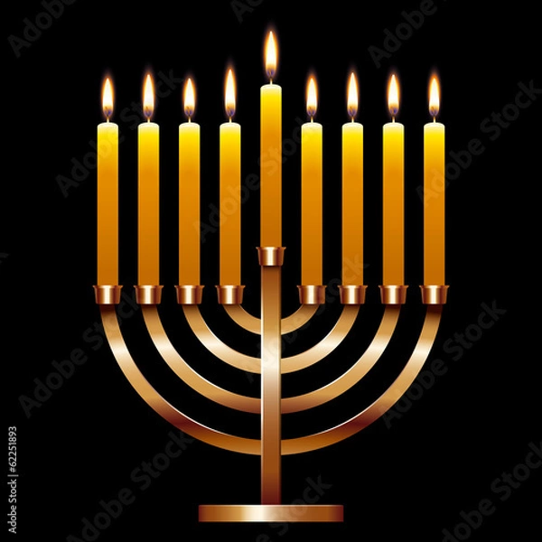 Obraz Hanukkah menorah