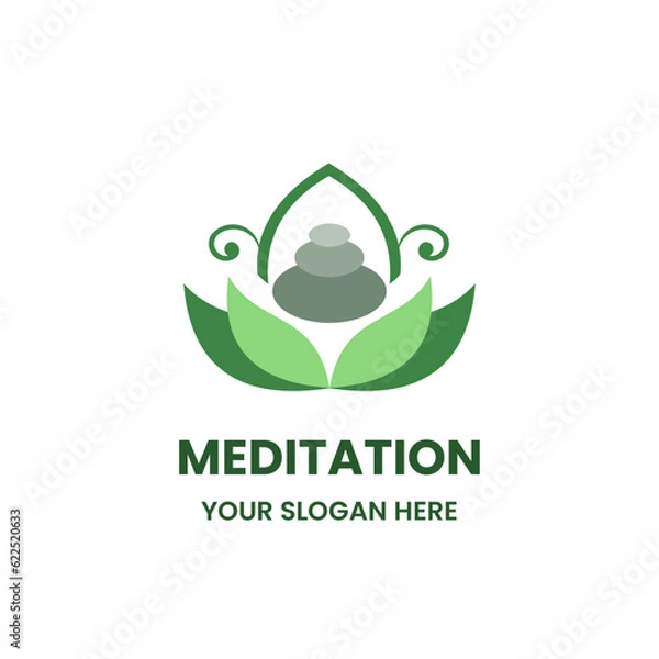 Obraz Meditation Company Logo Vector