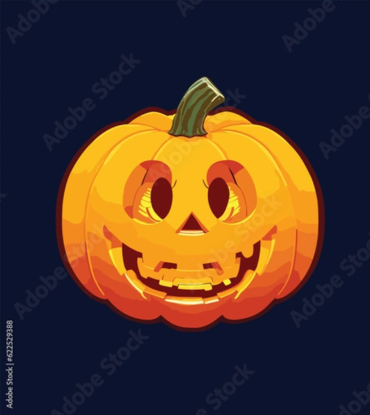 Obraz Halloween pumpkin. Vector.
