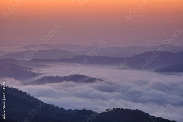 Obraz sunrise in the mountains