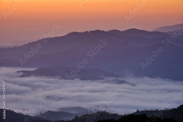 Obraz sunrise over the mountains