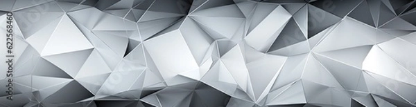 Obraz Panorama. Abstract background. Geometric pattern with lines and triangles. Gradient. Illustration. Wide banner. Modern multicolor background with space for design