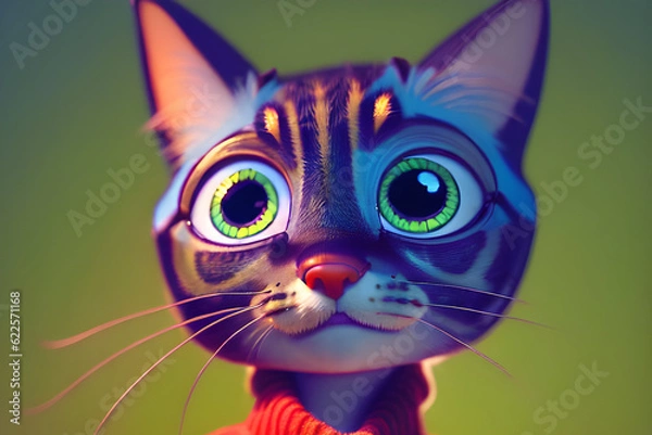 Fototapeta cat, Generative AI