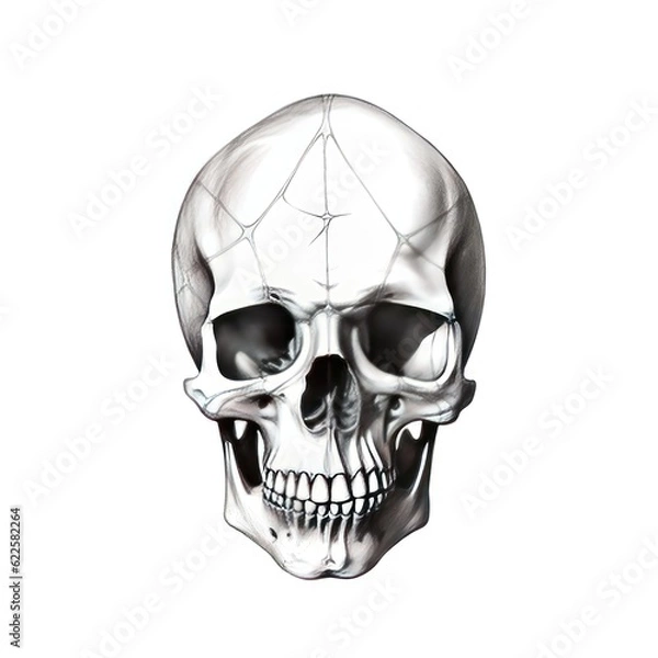 Fototapeta skeleton skull ai generated