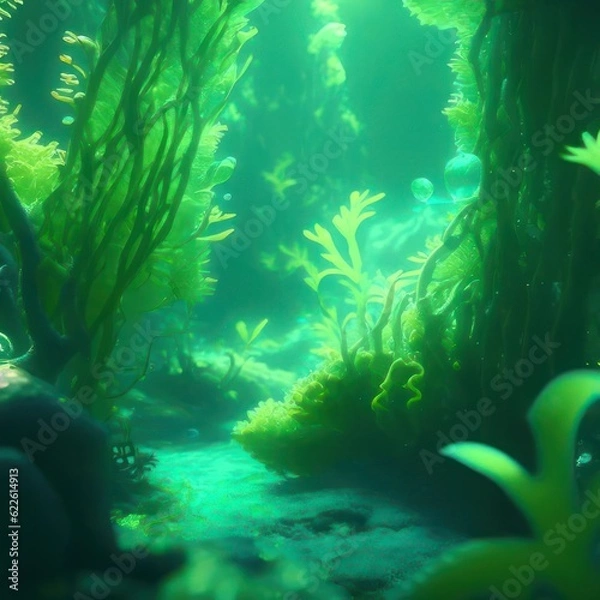 Fototapeta Algae. Image created by AI