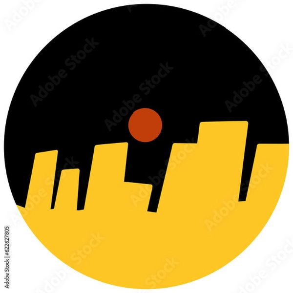 Obraz icon, circle,city