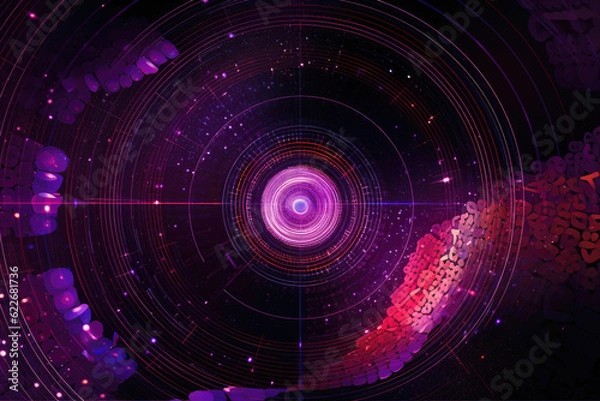 Fototapeta Etheric Connections. Generative AI