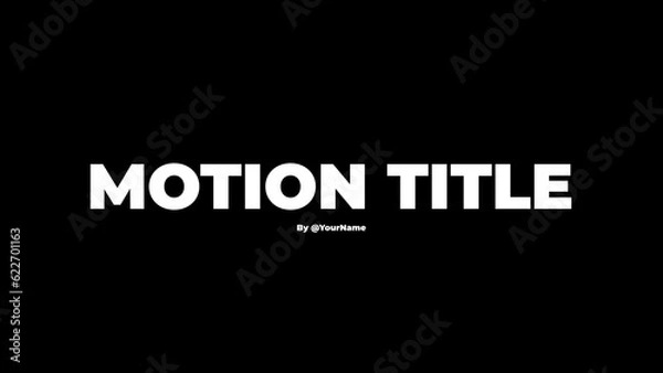 Obraz Motion Title 52