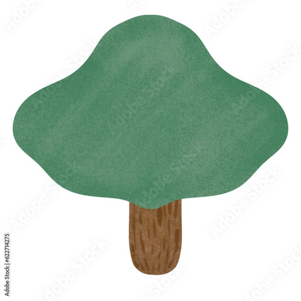 Fototapeta Tree, hand drawing on transparent backgound. Printable with high quality.