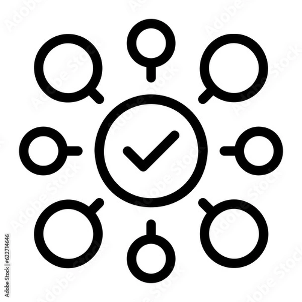 Fototapeta connection line icon