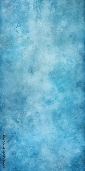 Fototapeta Blue frozen ice texture background wallpaper. AI generative art.