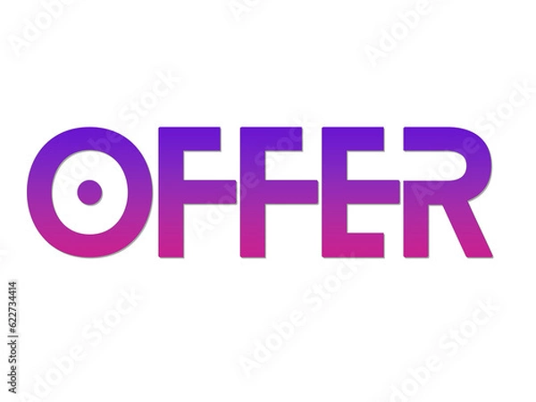 Obraz creative OFFER design PNG image.