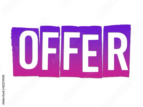 Obraz creative OFFER design PNG image.