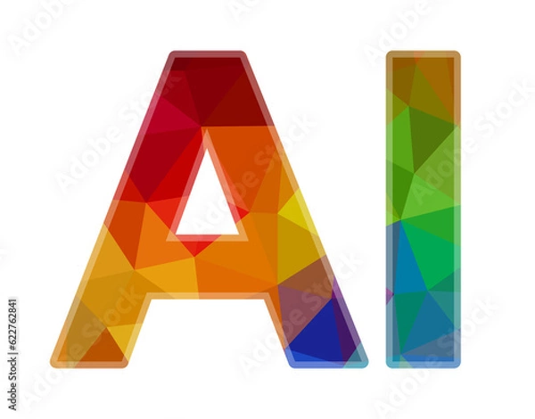 Obraz AI writing on white background