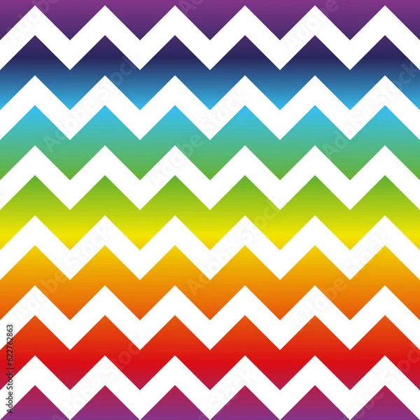Obraz rainbow zigzag