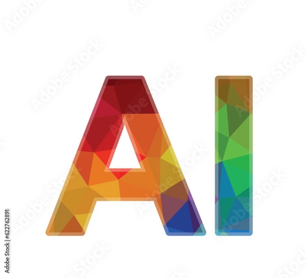 Obraz AI writing on white background