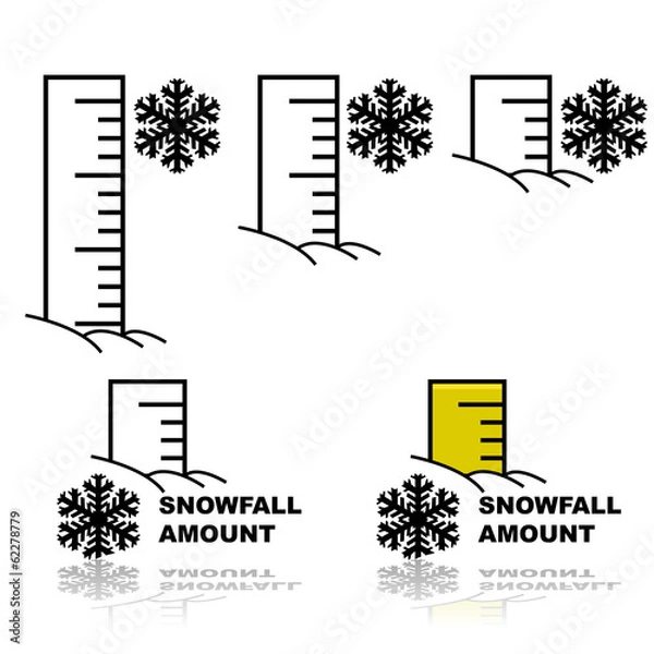 Obraz Snowfall amount