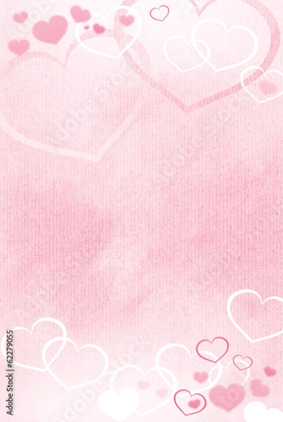 Obraz Valentine heart background with room for copy space.
