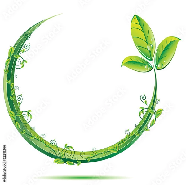 Obraz Climbing Leaf Logo