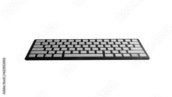 Fototapeta computer keyboard isolated on white