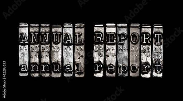 Fototapeta Annual report text
