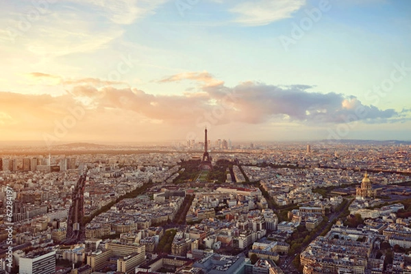 Obraz Paris - panoramic view of the Eiffel Tower