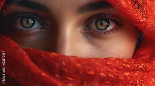 Obraz Middle Eastern Woman Desert