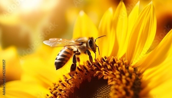 Fototapeta Bee on flower