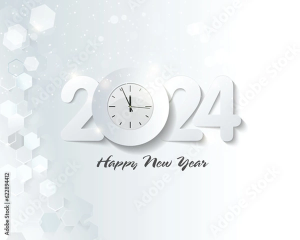Fototapeta Happy new year 2024. Merry Christmas and Chinese new year