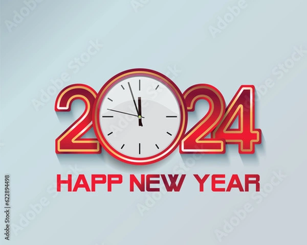 Fototapeta Happy new year 2024. Merry Christmas and Chinese new year