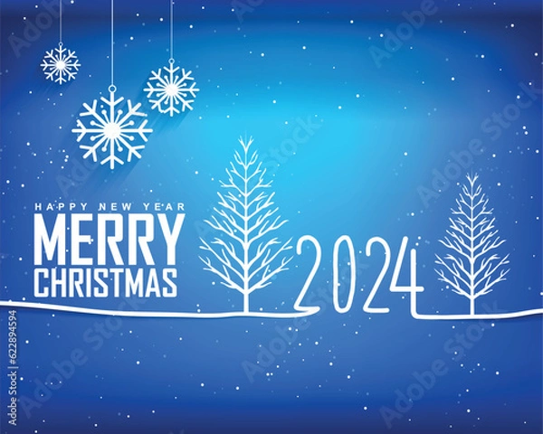 Fototapeta Happy new year 2024. Merry Christmas and Chinese new year
