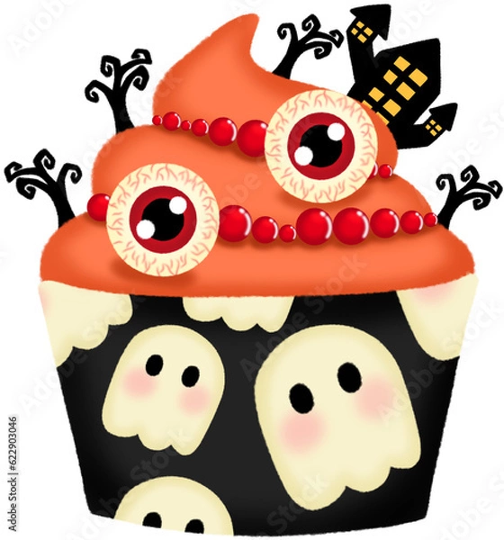Obraz Red Eyes Halloween Cake