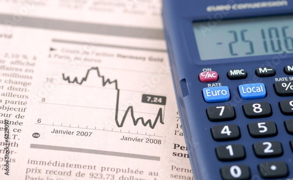 Obraz Crash boursier