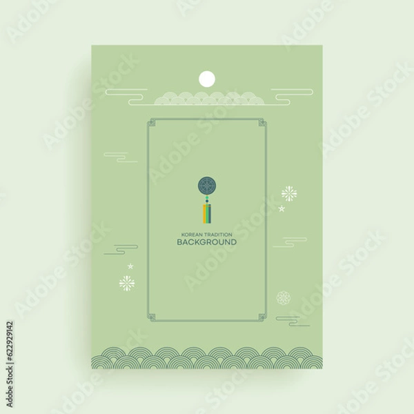 Obraz Korean Traditional Patterns  Background Poster Design