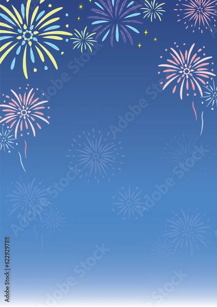 Fototapeta 打上花火のフレーム