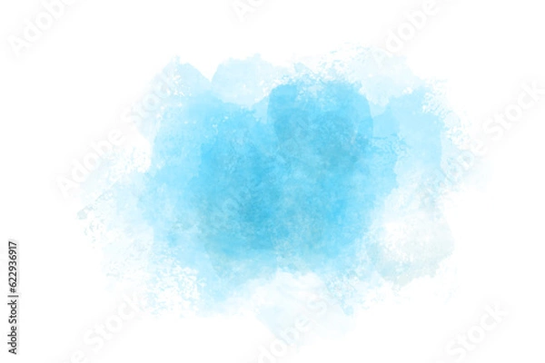Obraz Free background Watercolor blue colorful watercolor background abstract abstract blue watercolor on white background color splash on paper it is hand drawn Isolate on transparent background PNG file