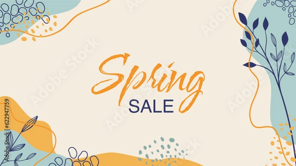 Obraz Trendy abstract banner. Template for social media. Abstract background. Sale banner.