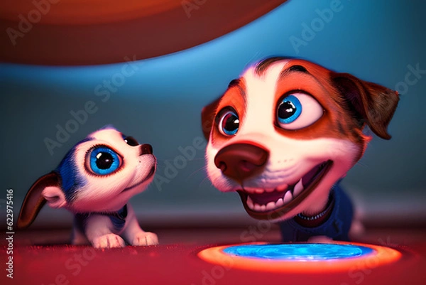 Obraz 3d render of a puppet. Generative AI