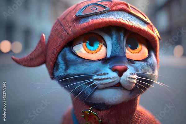 Obraz cat. Generative AI