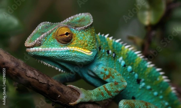 Fototapeta Vibrant World: A Kaleidoscope of Colorful Chameleons in their Natural Habitat
GENERATIVE AI, AI GENERATIVA
