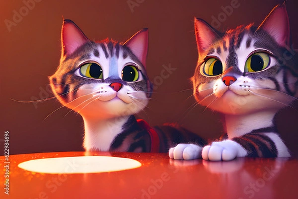 Obraz cats, Generative AI