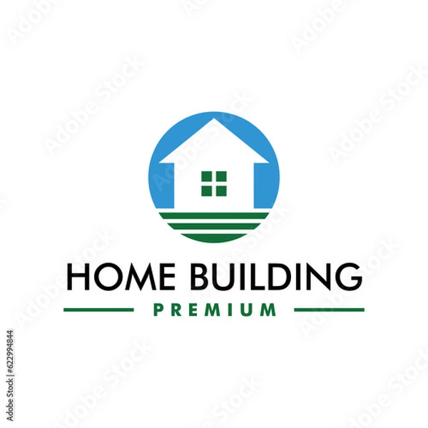 Obraz Home building, house and residential logo design vector