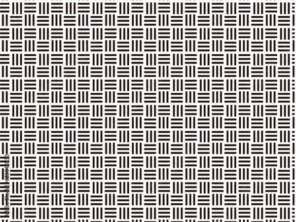 Fototapeta 和柄　三崩し　モノクロ