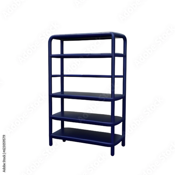 Fototapeta Modern shelf isolated on white background