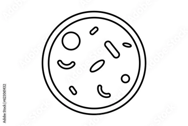 Fototapeta samples line flat icon black science outline symbol app web sign