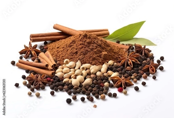 Obraz Garam masala minced spice blend mix black pepper