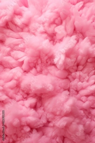 Obraz fluffy pink cotton candy cloud background texture