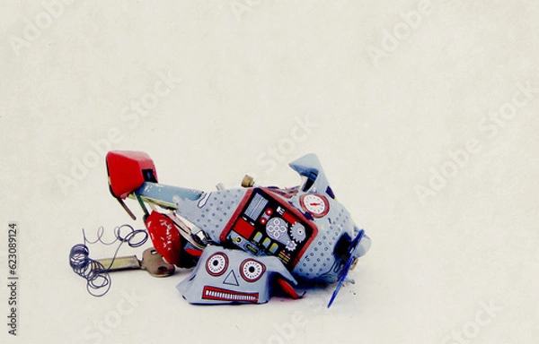 Fototapeta retro bobot toy crushed
