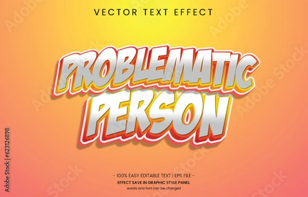 Fototapeta Text Effect Editable File